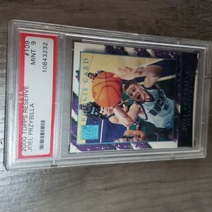 PSA 9 MINT Graded Rookie Card Milwaukee Bucks Joel Przybilla
